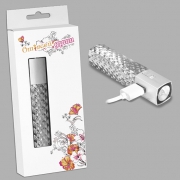 Внешний аккумулятор Элегант серебро - емкость 2600mAh Внешний аккумулятор Элегант серебро - емкость 2600mAh